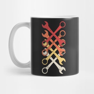 Retro Vintage Wrench Design Mug